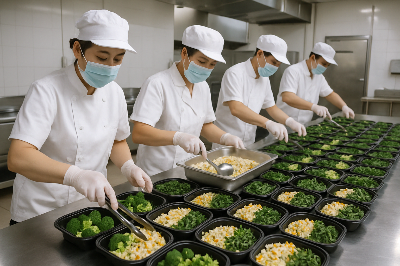 中央厨房出餐线